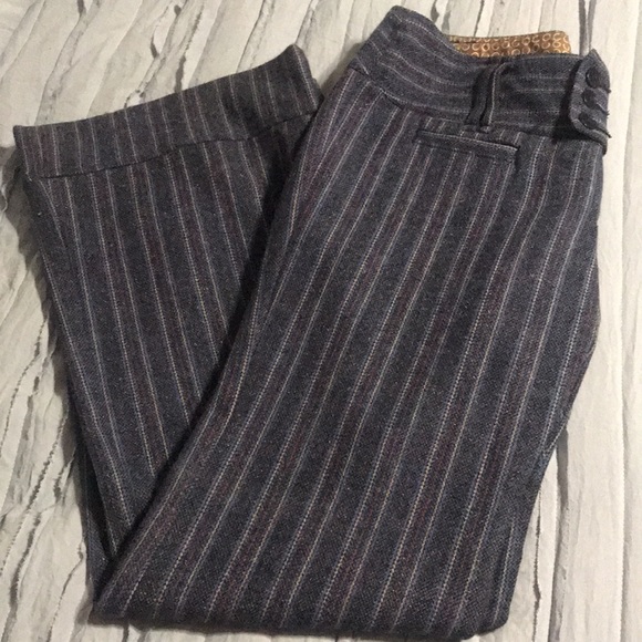 Vintage Free People Blue Twill Flare leg Pants - Picture 3 of 13